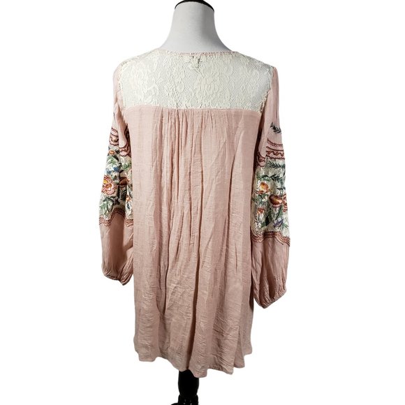 UMGEE USA Women's Small Light Pink Bohemian Short Dress - Gently Used - Picture 4 of 8